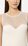 LUISA CERANO: Топ с прозрачной вставкой