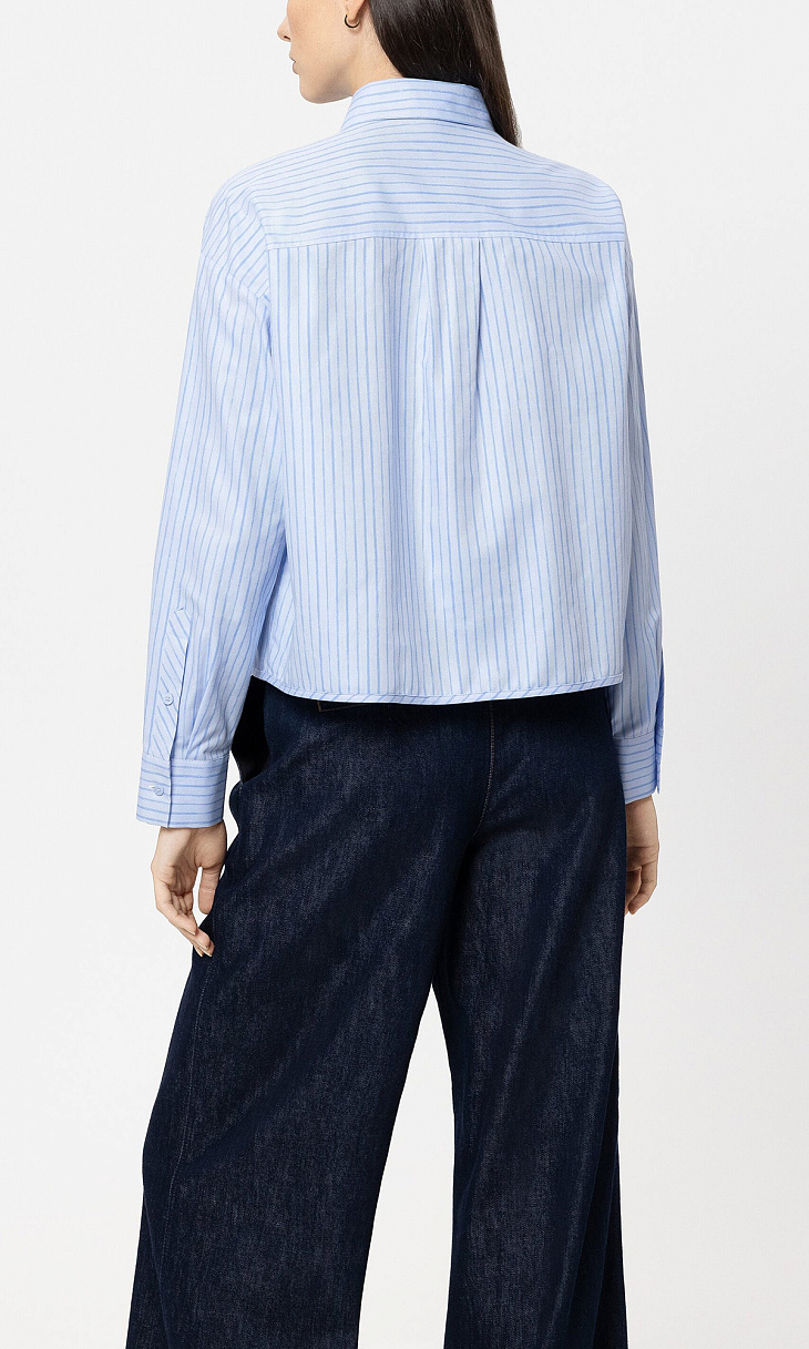 LUISA CERANO: Рубашка из хлопка с рюшами