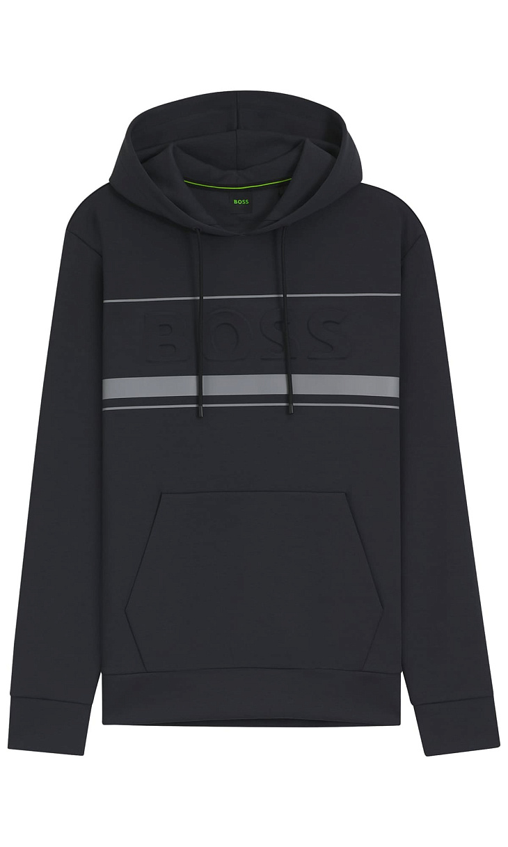 HUGO BOSS: Толстовка с тисненым логотипом