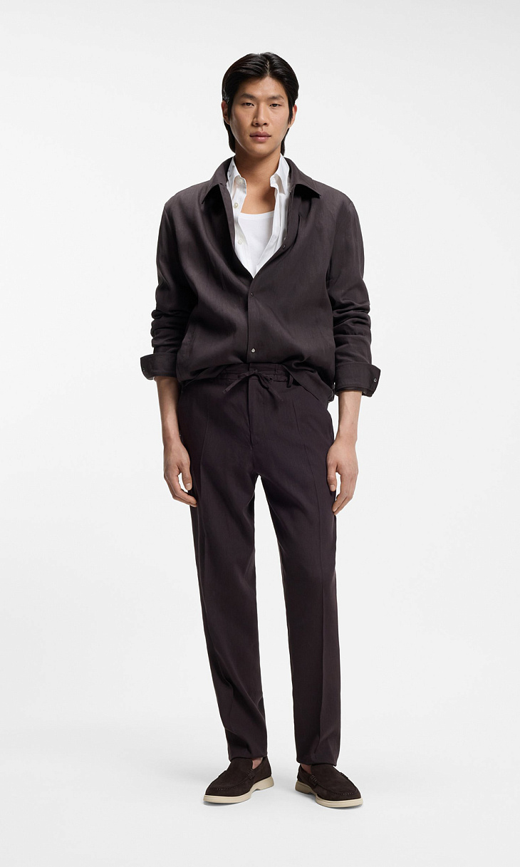 HUGO BOSS: Куртка из льна