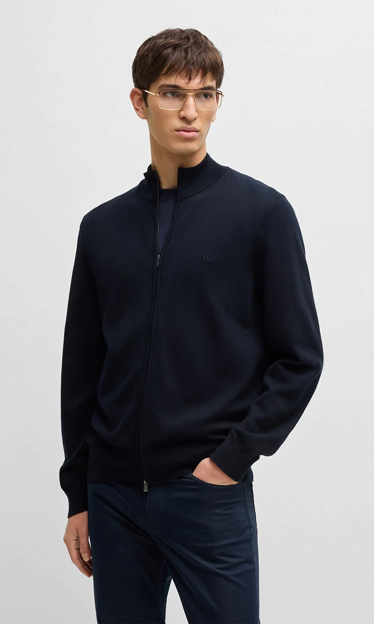 HUGO BOSS: Кардиган на молнии