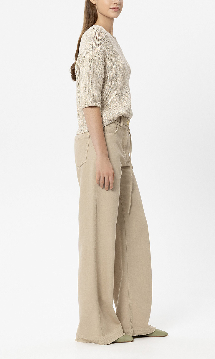 LUISA CERANO: Широкие джинсы с поясом