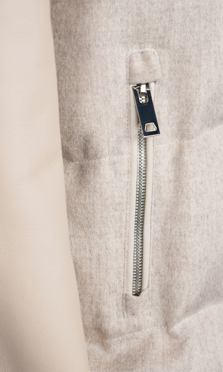 MARION FASHION: Дубленка на молнии