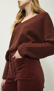 Брюки с накладными карманами