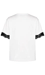 TWINSET: Футболка с кружевом