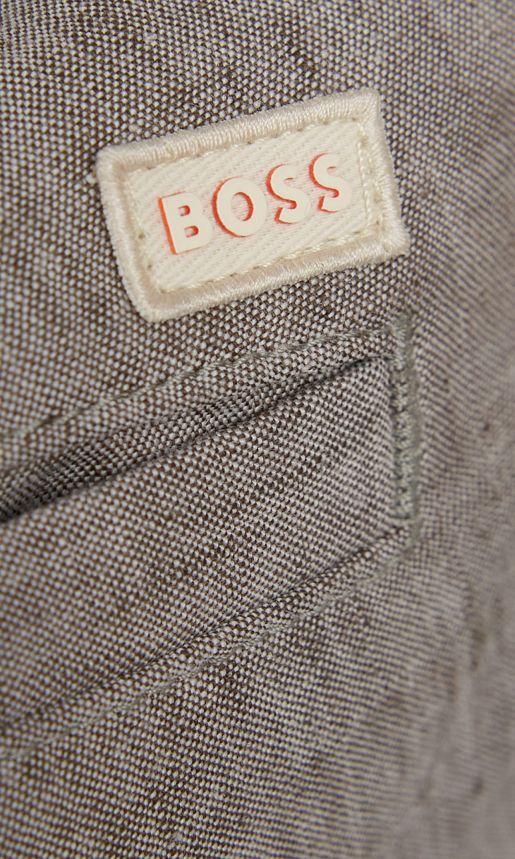 HUGO BOSS: Шорты из льна