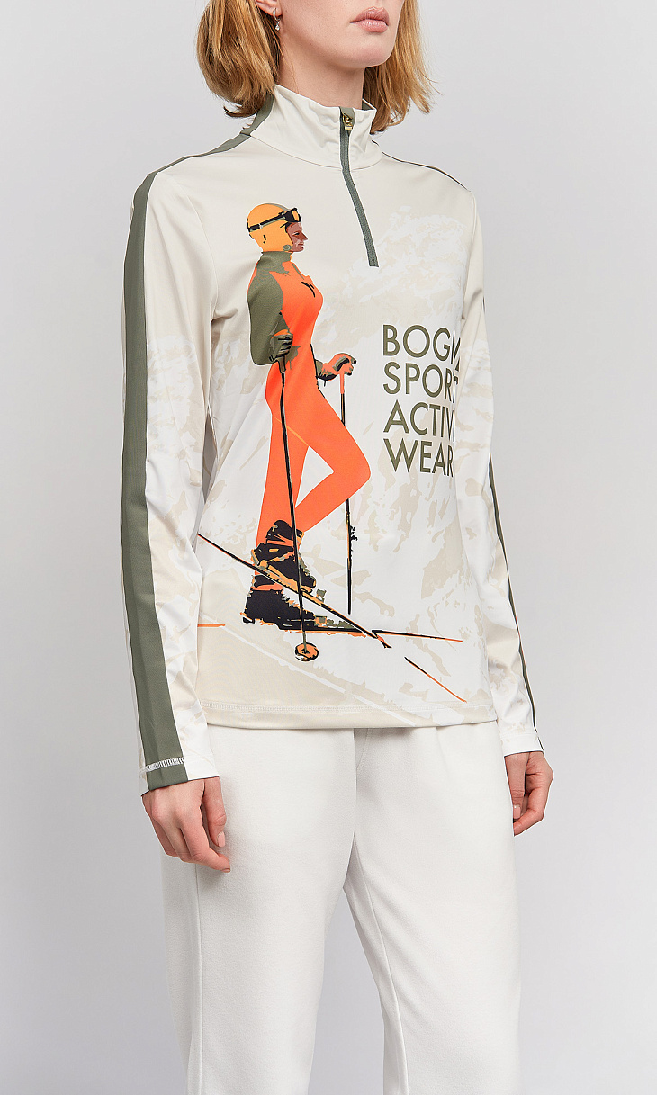 BOGNER: Лонгслив с молнией