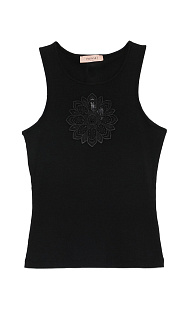 Топ с вышивкой