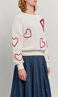 Пуловер с принтом