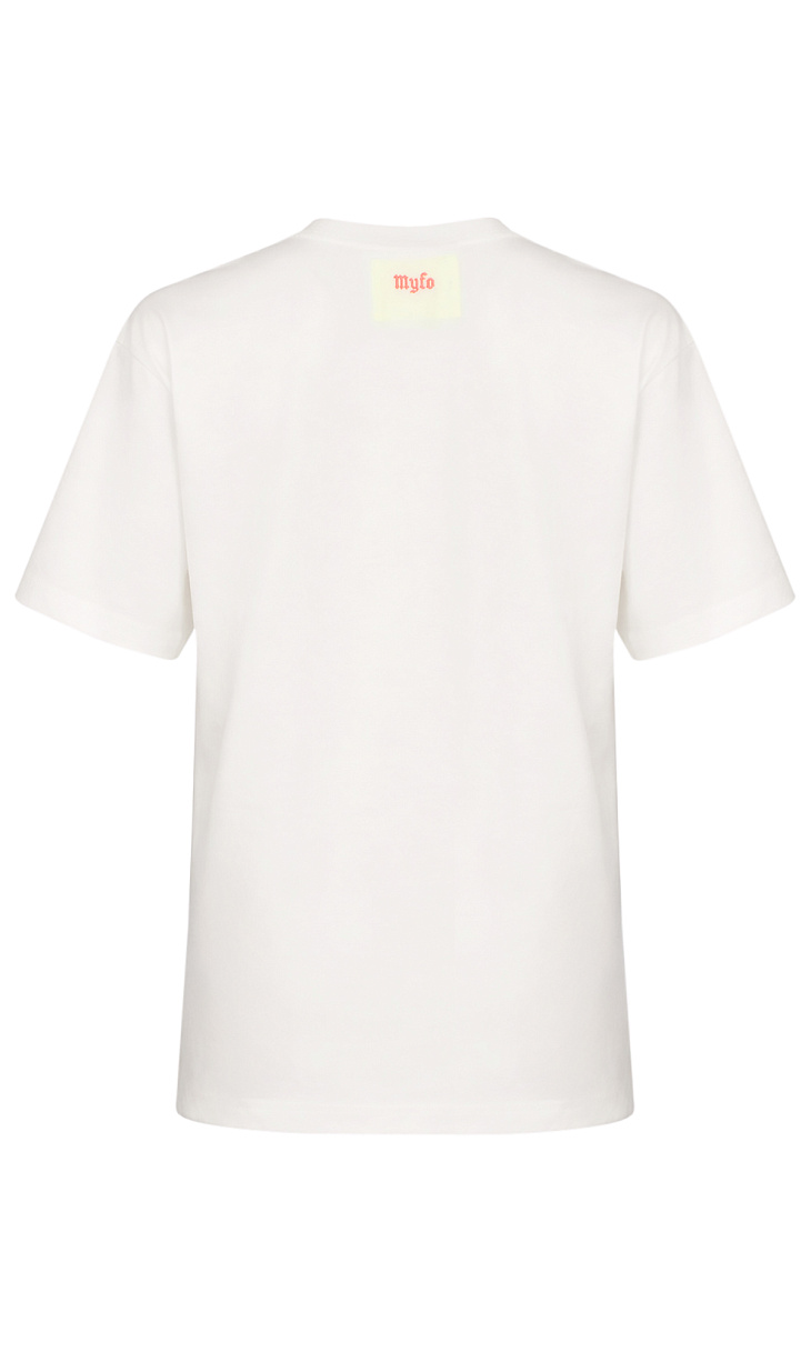 TWINSET: Футболка с принтом и вышивкой