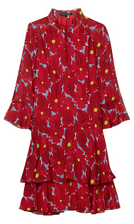 Платье с цветочным принтом