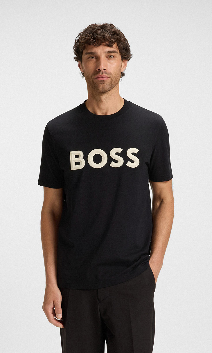 HUGO BOSS: Футболка с 3-D логотипом