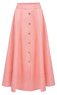 Юбка из поплина с пуговицами