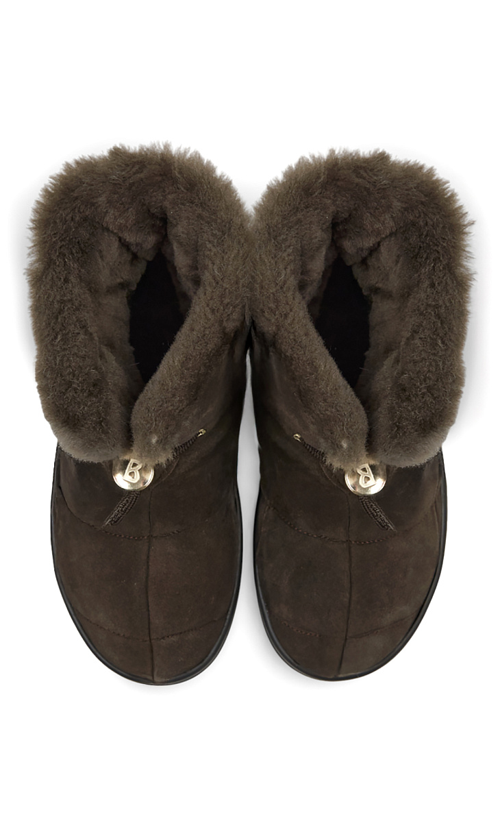 BOGNER: Полусапоги из замши и меха