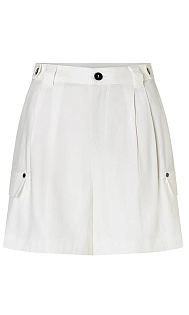 Шорты с карманами из льна