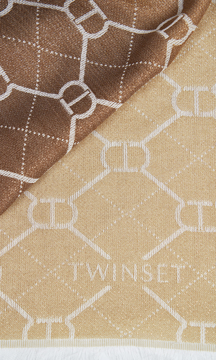 TWINSET: Палантин с монограммой