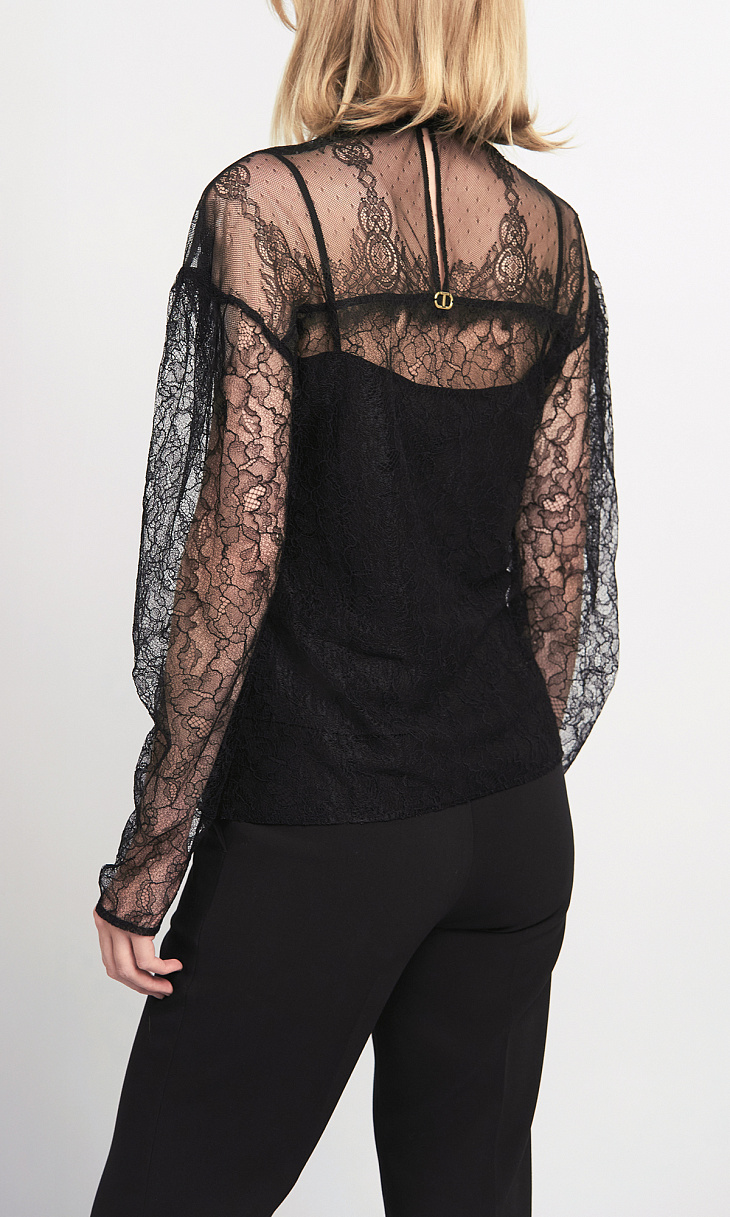 TWINSET: Кружевная блуза