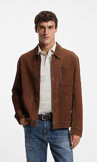 Плетеный ремень с замшевой отделкой