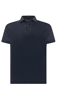 Поло из шелка и хлопка