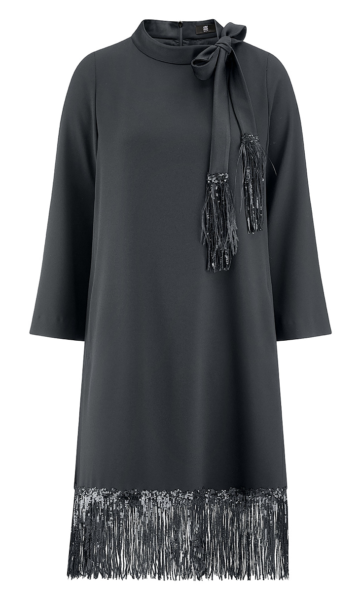 RIANI: Платье с бахромой