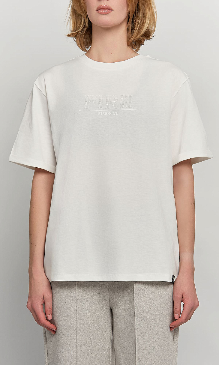 BOGNER: Футболка со стразами Swarovski