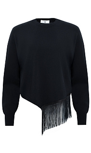 Пуловер с бахромой
