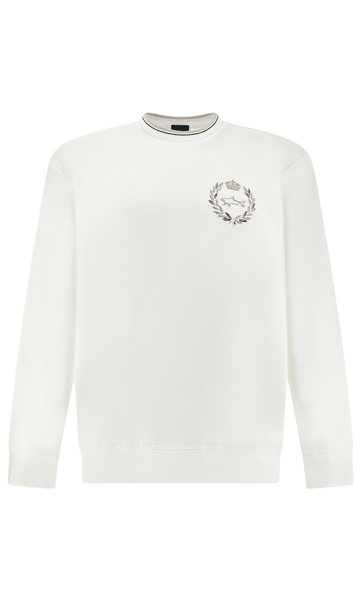 Paul Shark: Пуловер из хлопка с вышивкой