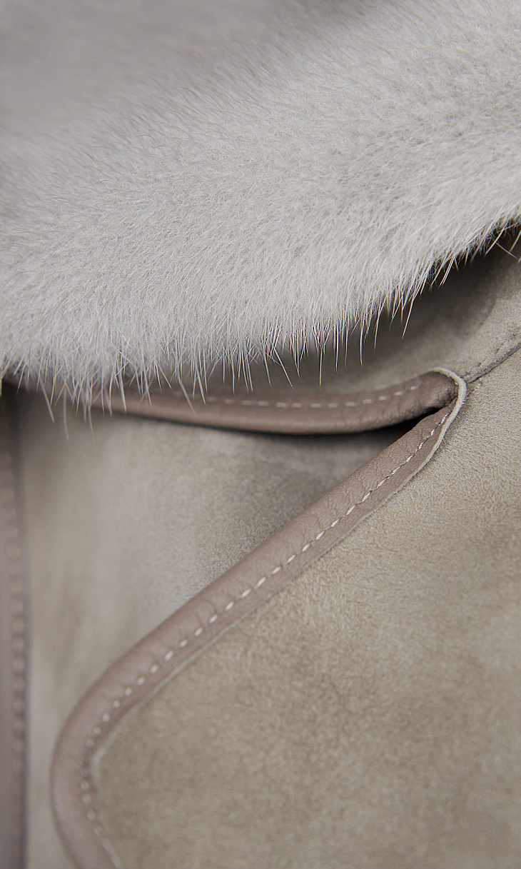 MARION FASHION: Дубленка на пуговицах