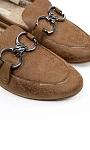 CASADEI: Лоферы с мехом