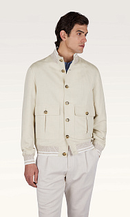 Куртка из льна и хлопка