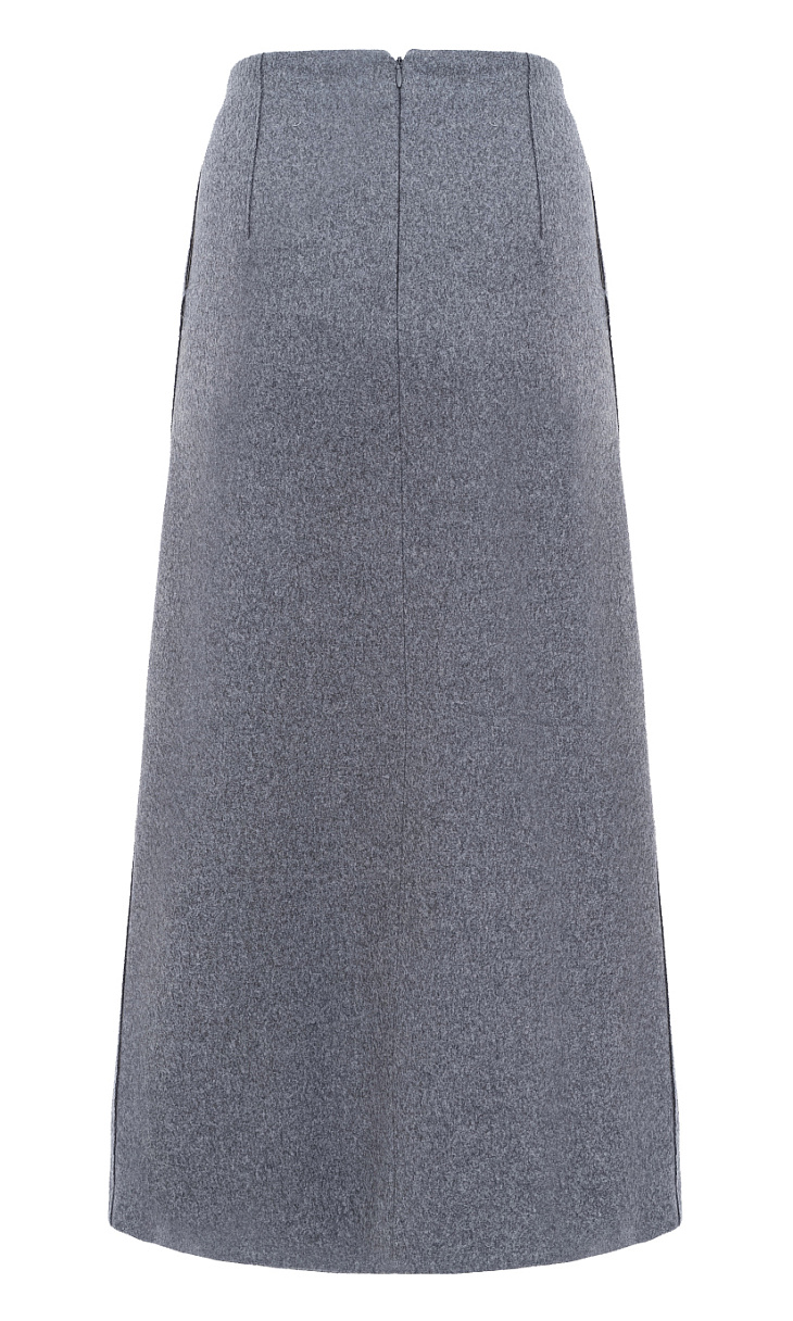 HUGO BOSS: Юбка из шерсти и кашемира