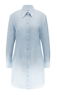 Платье-рубашка из льна