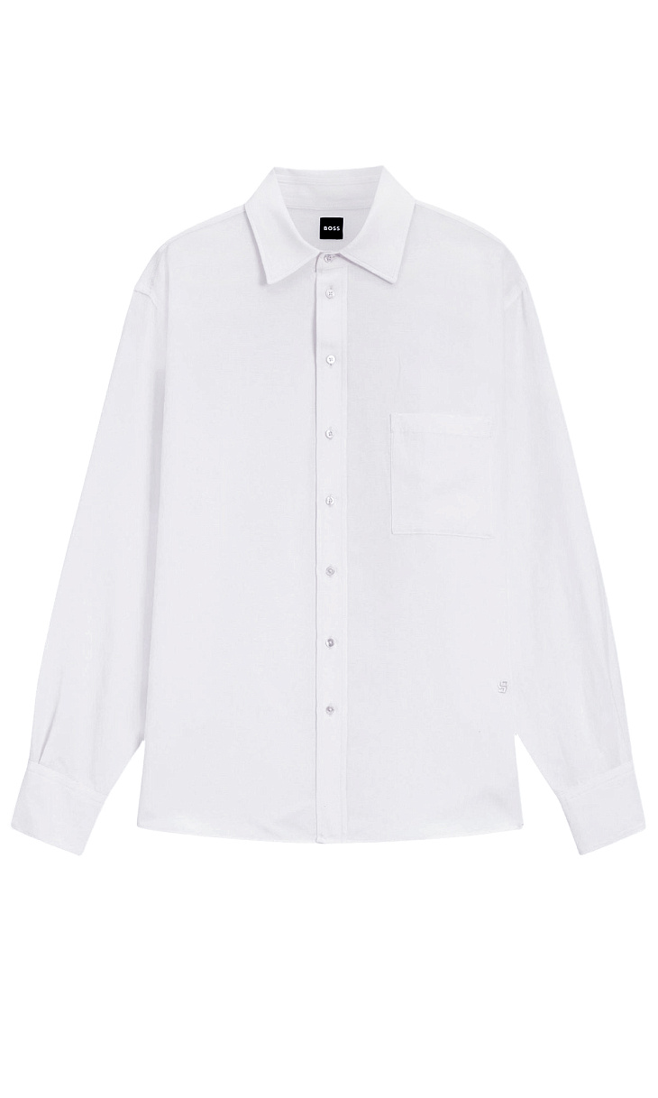 HUGO BOSS: Рубашка с нагрудным карманом