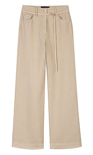 Широкие джинсы с поясом