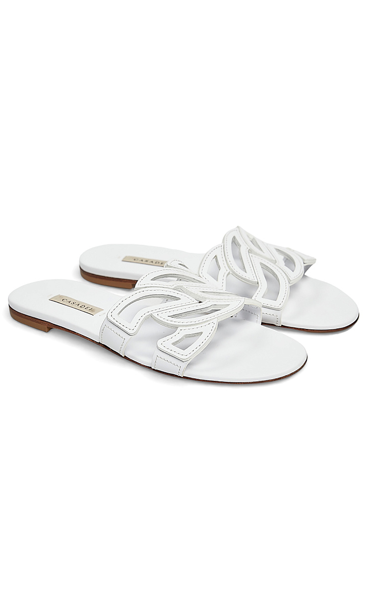 CASADEI: Шлепанцы из кожи