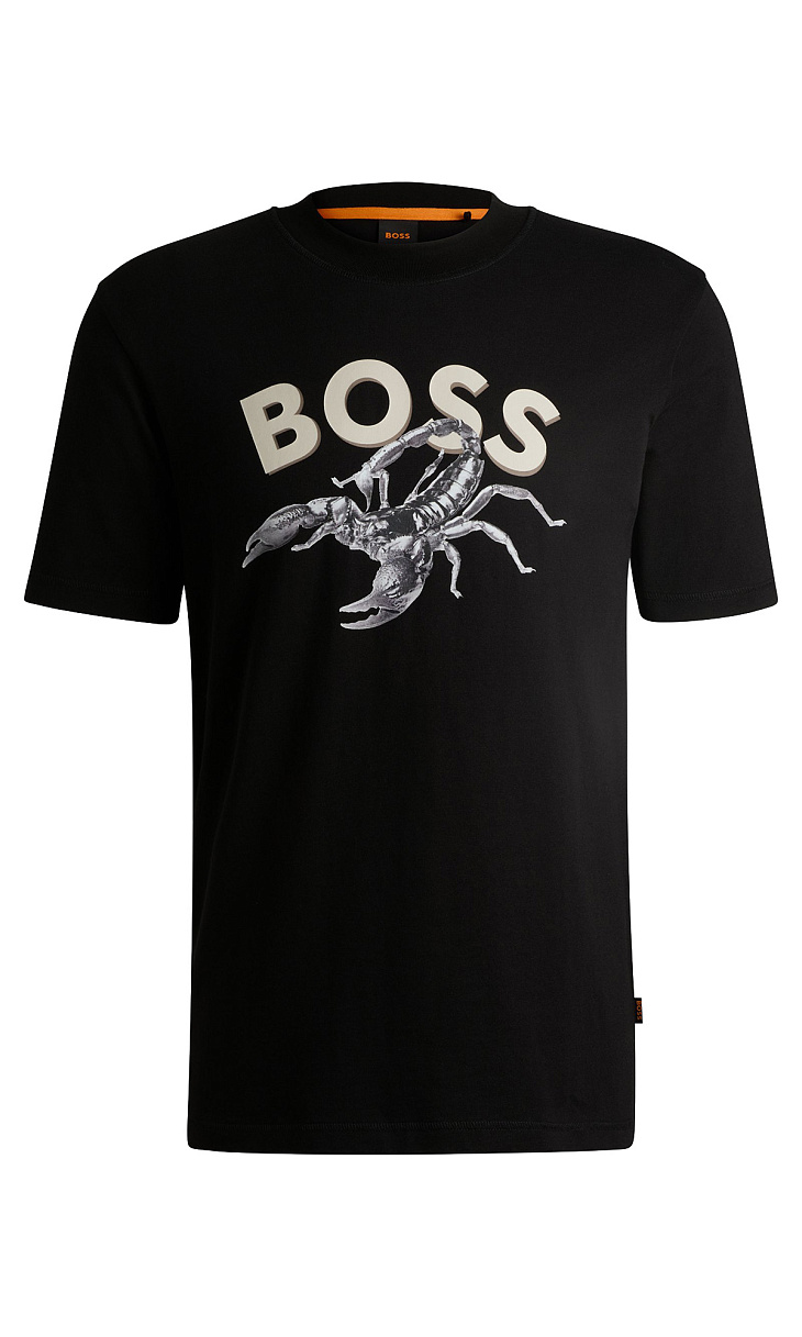 HUGO BOSS: Футболка с принтом