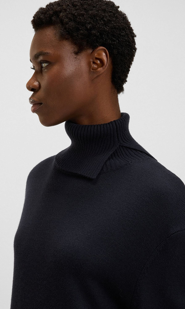 HUGO BOSS: Платье-свитер из шерсти