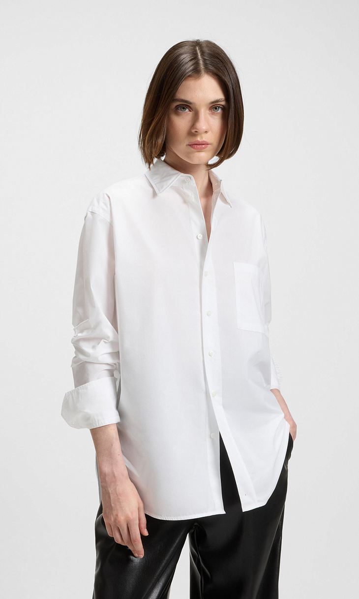 HUGO BOSS: Блуза из хлопка