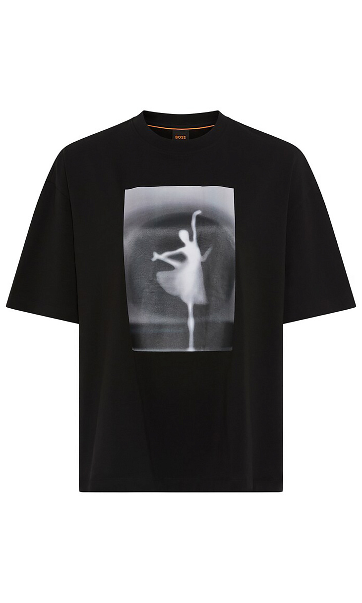 HUGO BOSS: Футболка с принтом