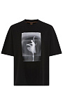 HUGO BOSS: Футболка с принтом