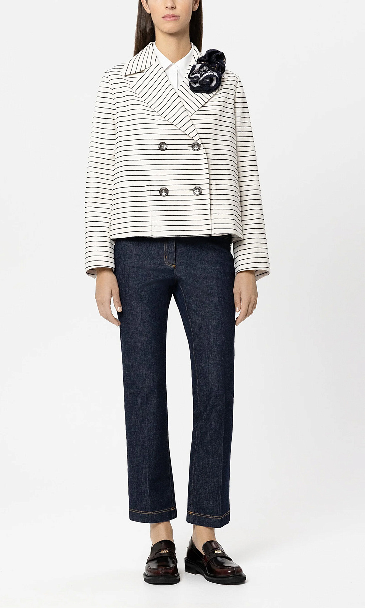 LUISA CERANO: Куртка в полоску