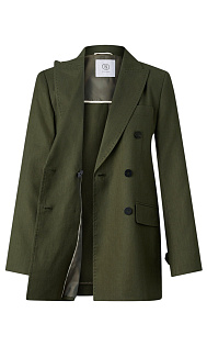 Двубортный пиджак из льна