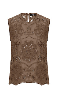 Топ с вышивкой