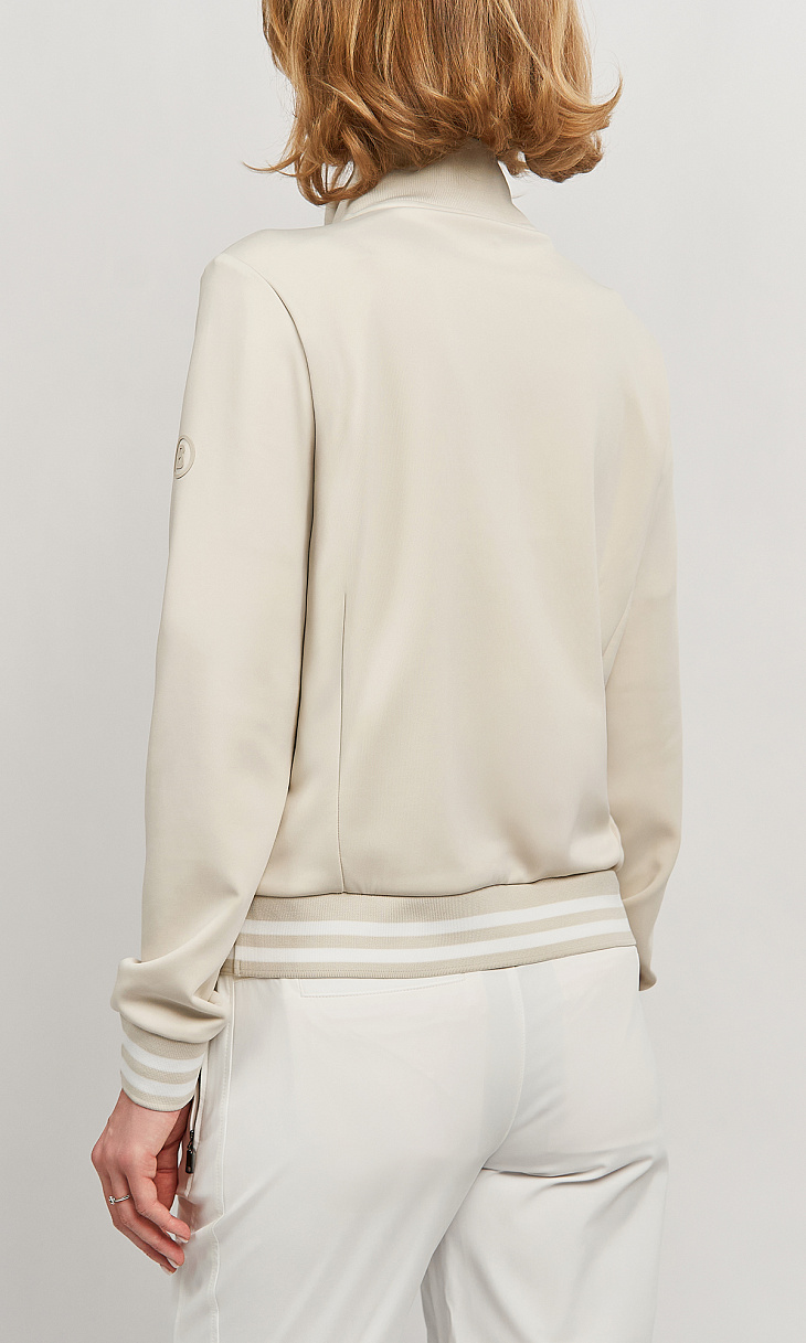 BOGNER: Куртка с атласной вставкой и вышивкой