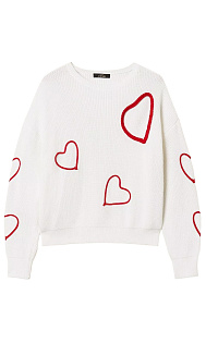 Пуловер с принтом