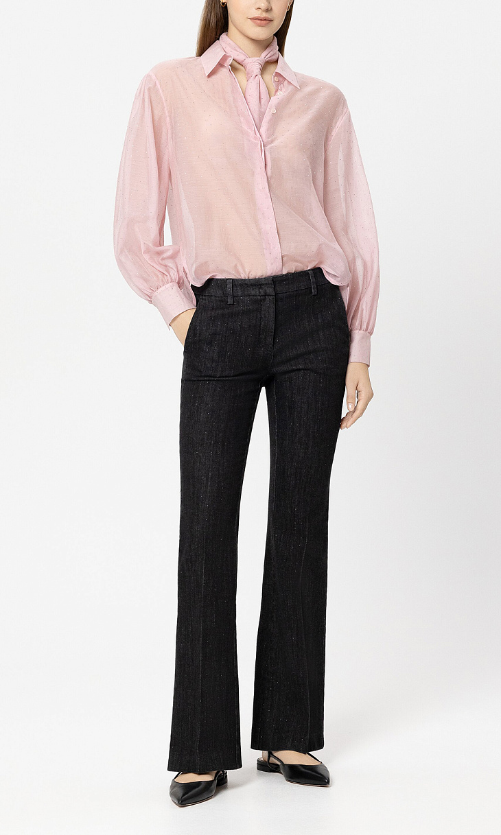 LUISA CERANO: Блуза со стразами