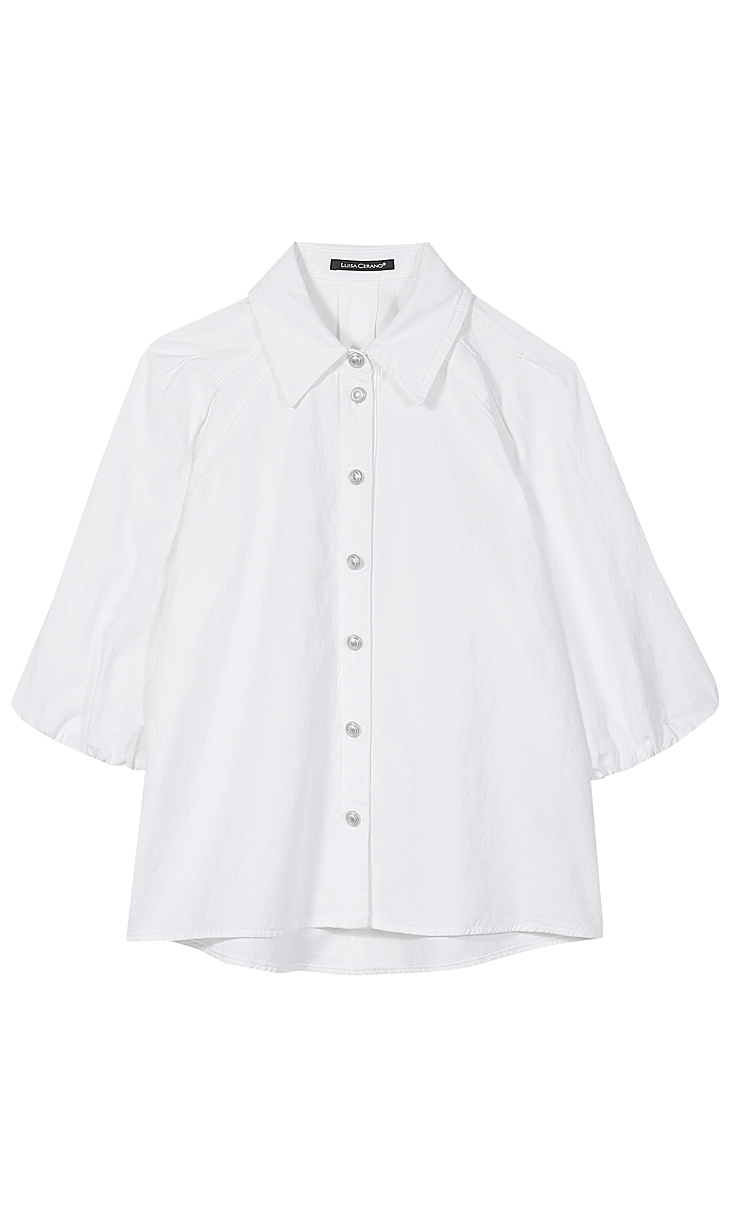 LUISA CERANO: Блуза из хлопка и льна