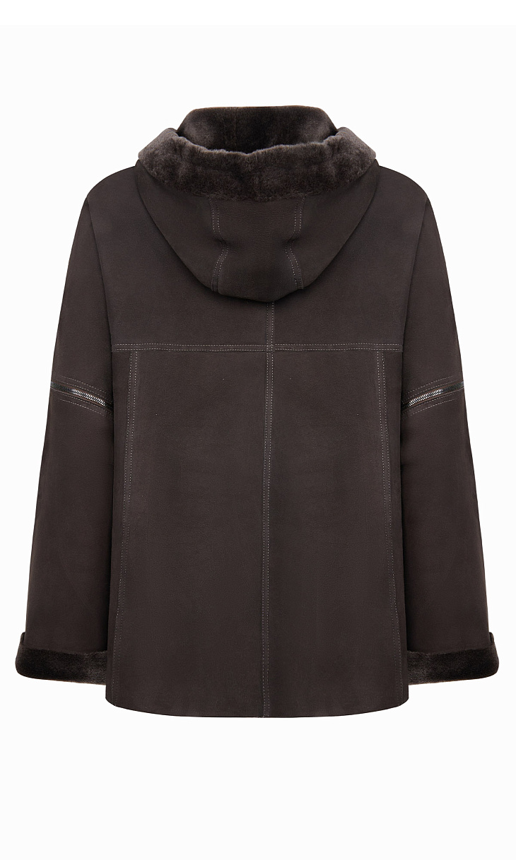 MARION FASHION: Дубленка с отстегивающимися рукавами