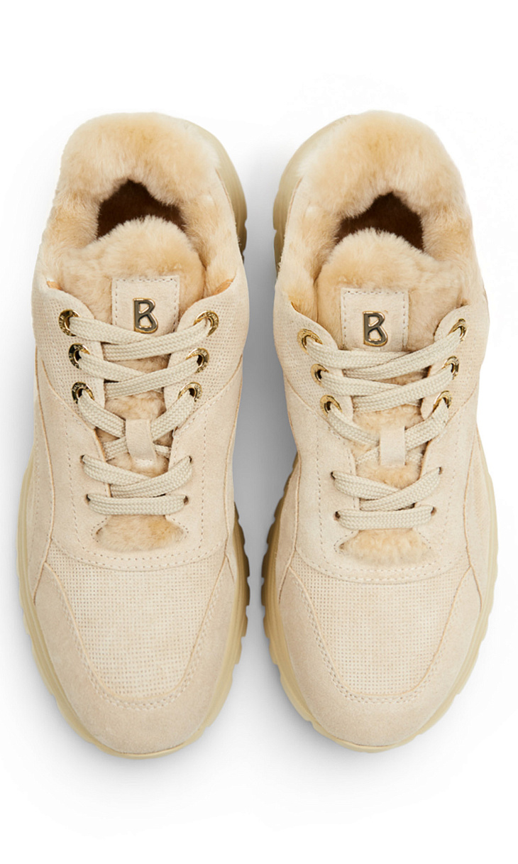 BOGNER: Кроссовки из замши и меха