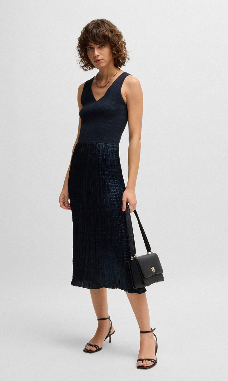 HUGO BOSS: Платье из вискозы